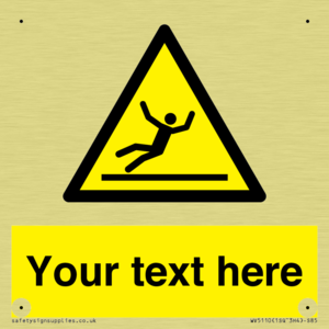 Custom Figure Slipping Sign